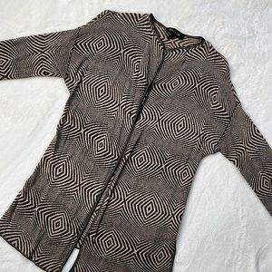 - Escada print open cardigan